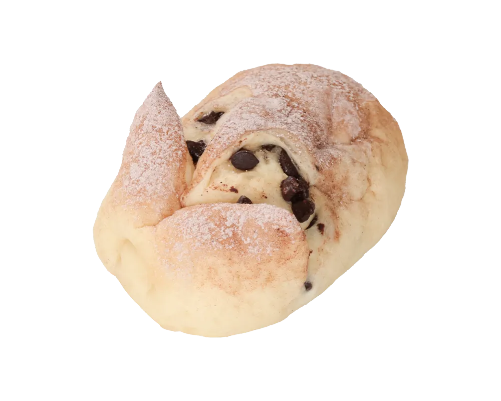 チョコのもちもち白パン